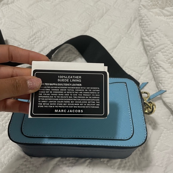 Original Marc Jacoba satchel. New never used. White and baby blue - Picture 7 of 7